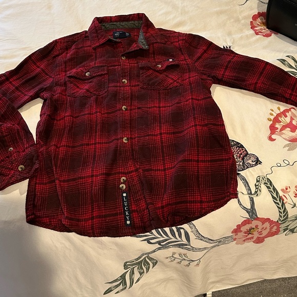 Lucky brand flannel boys size large - Picture 7 of 7